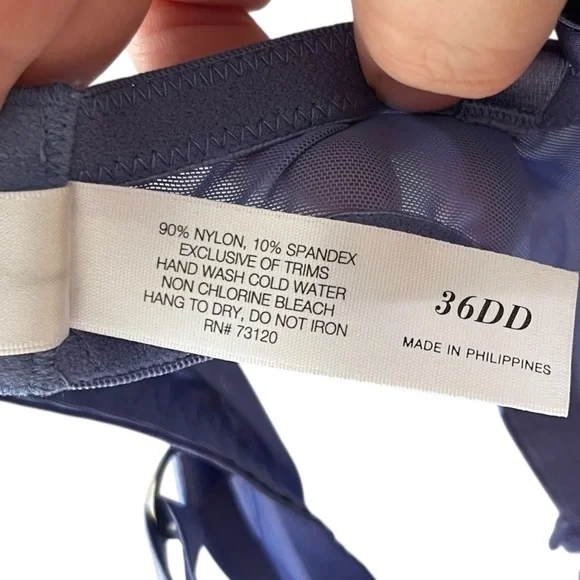 NEW Fredericks of Hollywood Set Cindy Bra Evelina Thong Panty Size 36DD & Large - Picture 10 of 11